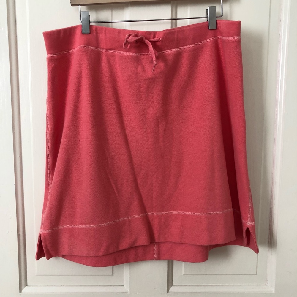 Coral cotton skirt
